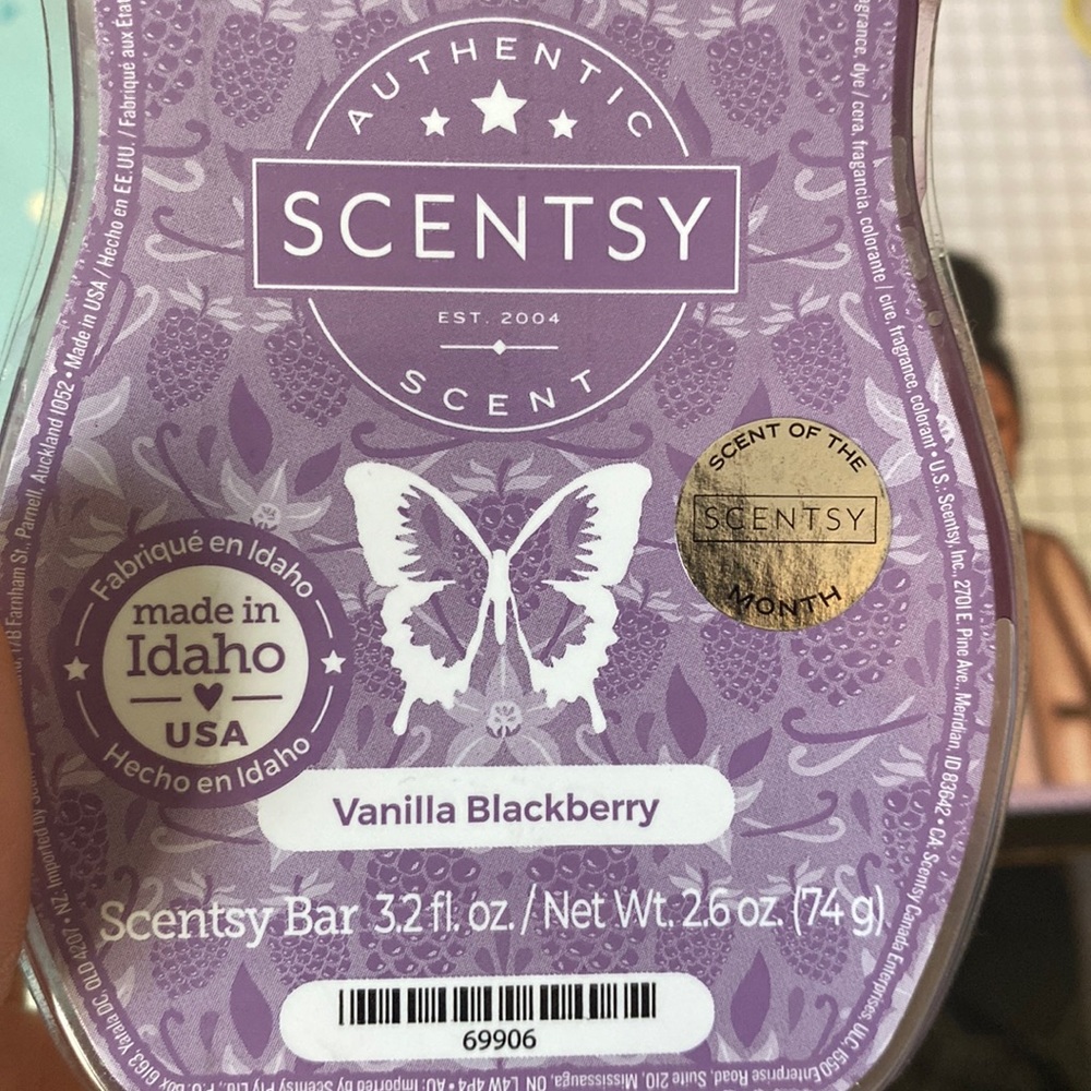 Scentsy Vanilla BlackBerry Wax Bar